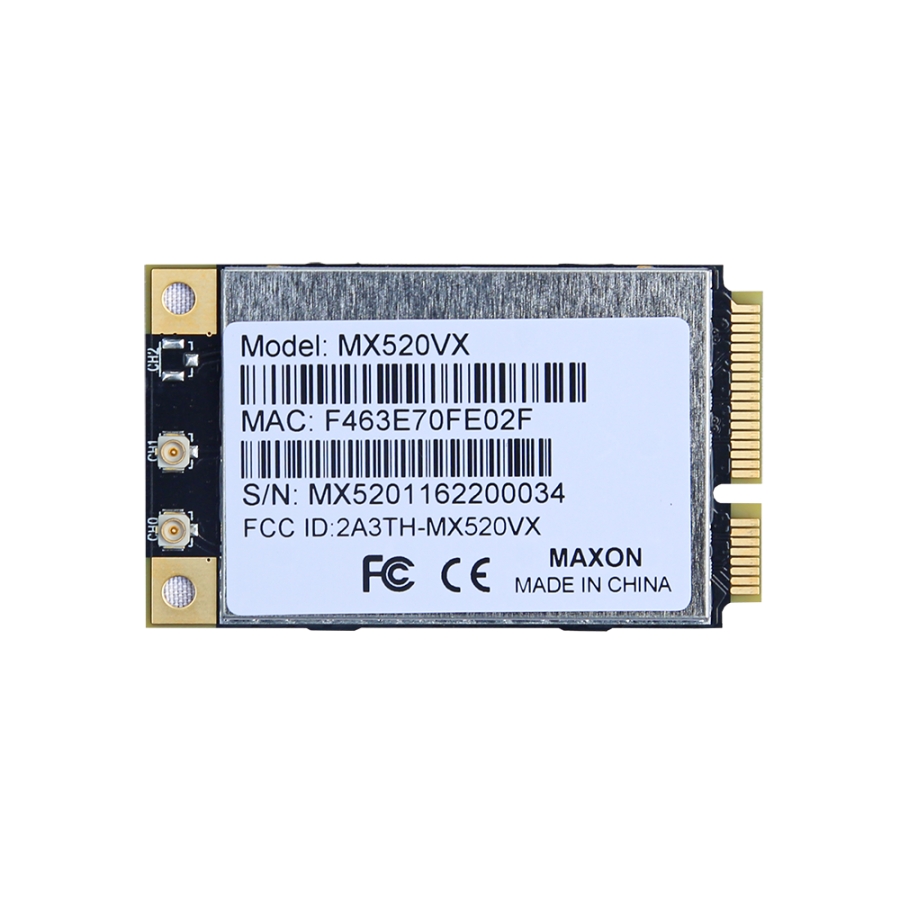 MX520VX Qualcomm QCA9880/QCA9882 WiFi5 Module / 2x2 MIMO / Mini PCIE